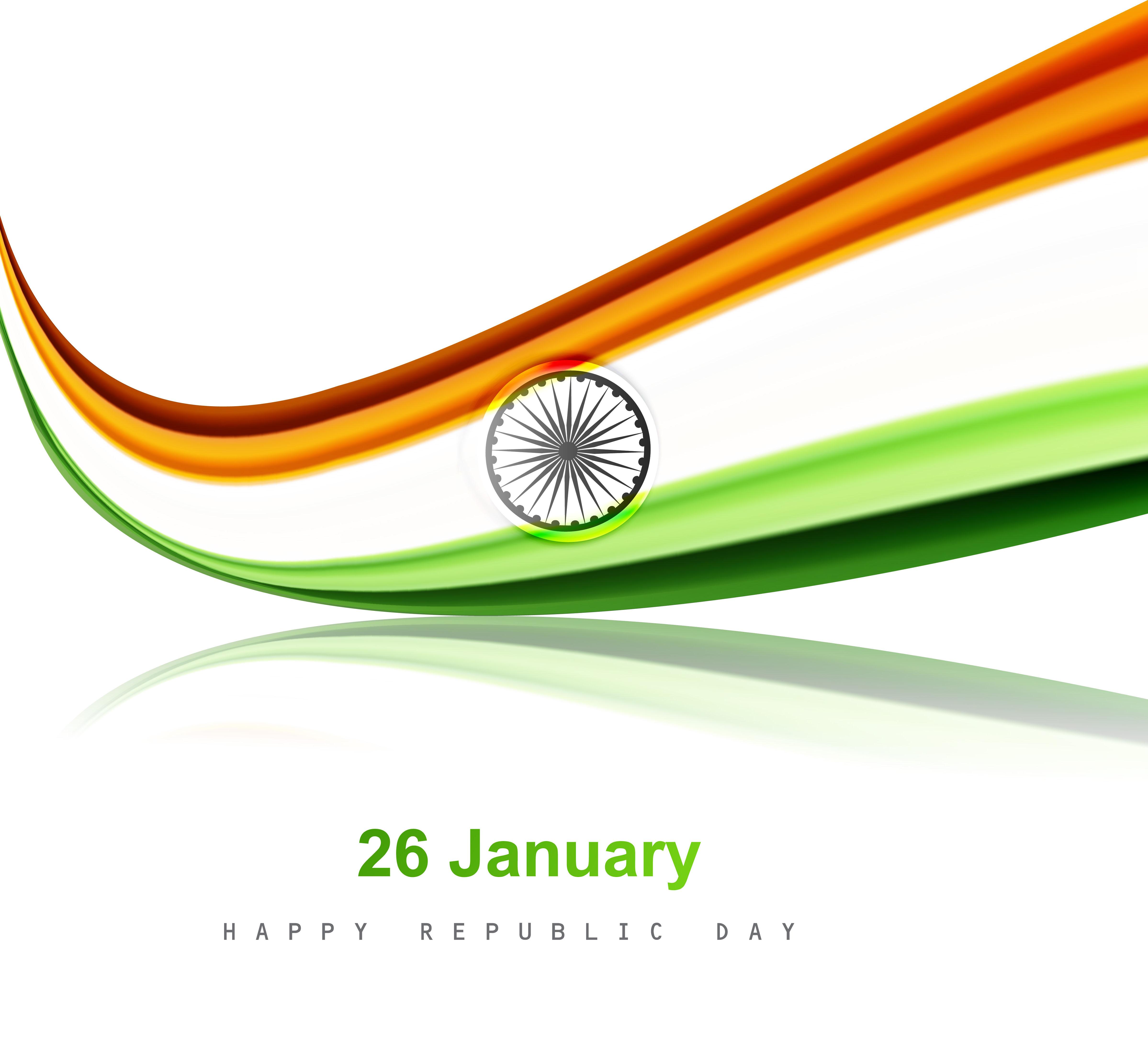 indian flag stylish wave illustration for independence day background vector