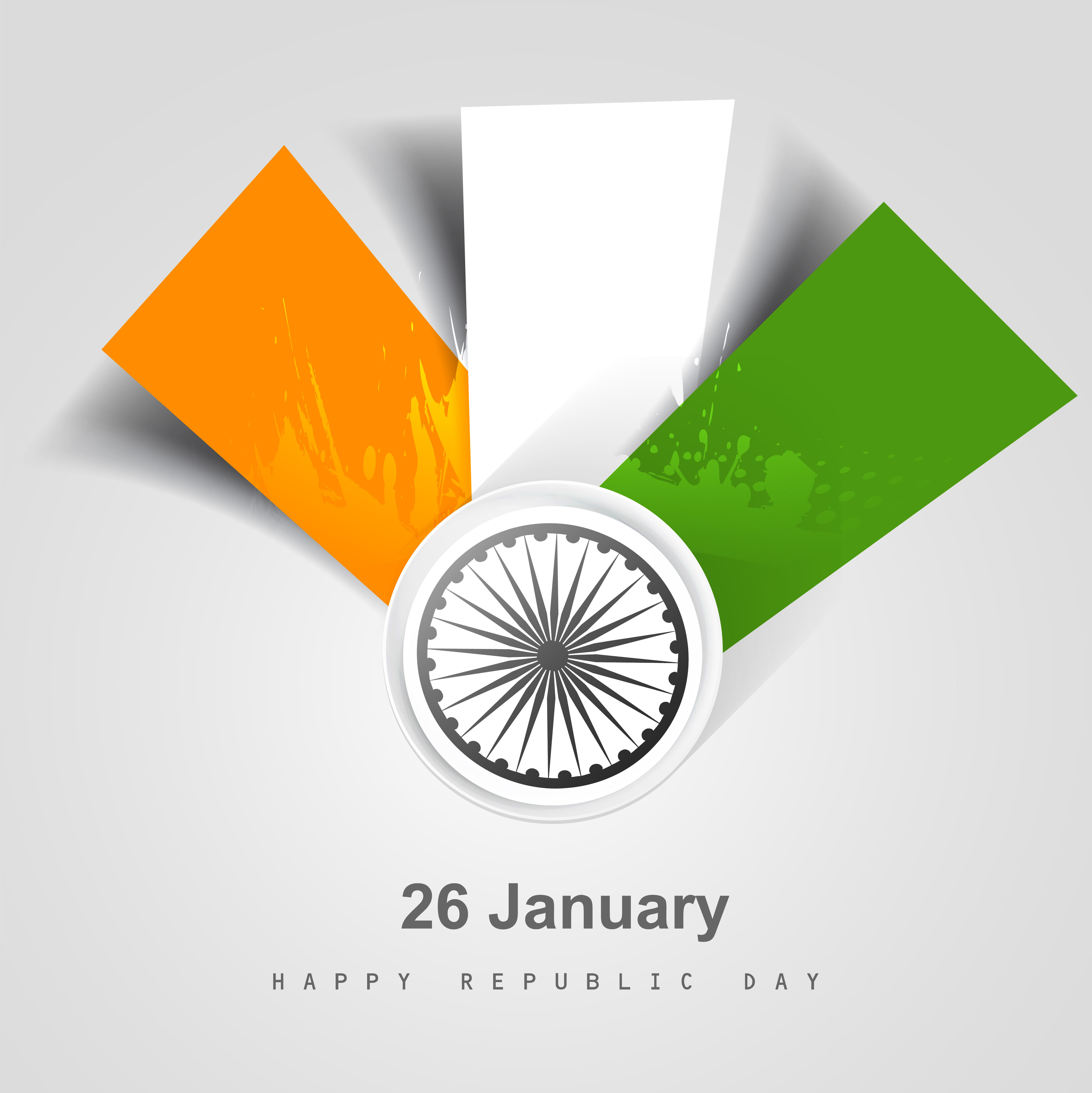 indian flag stylish wave illustration for independence day background vector