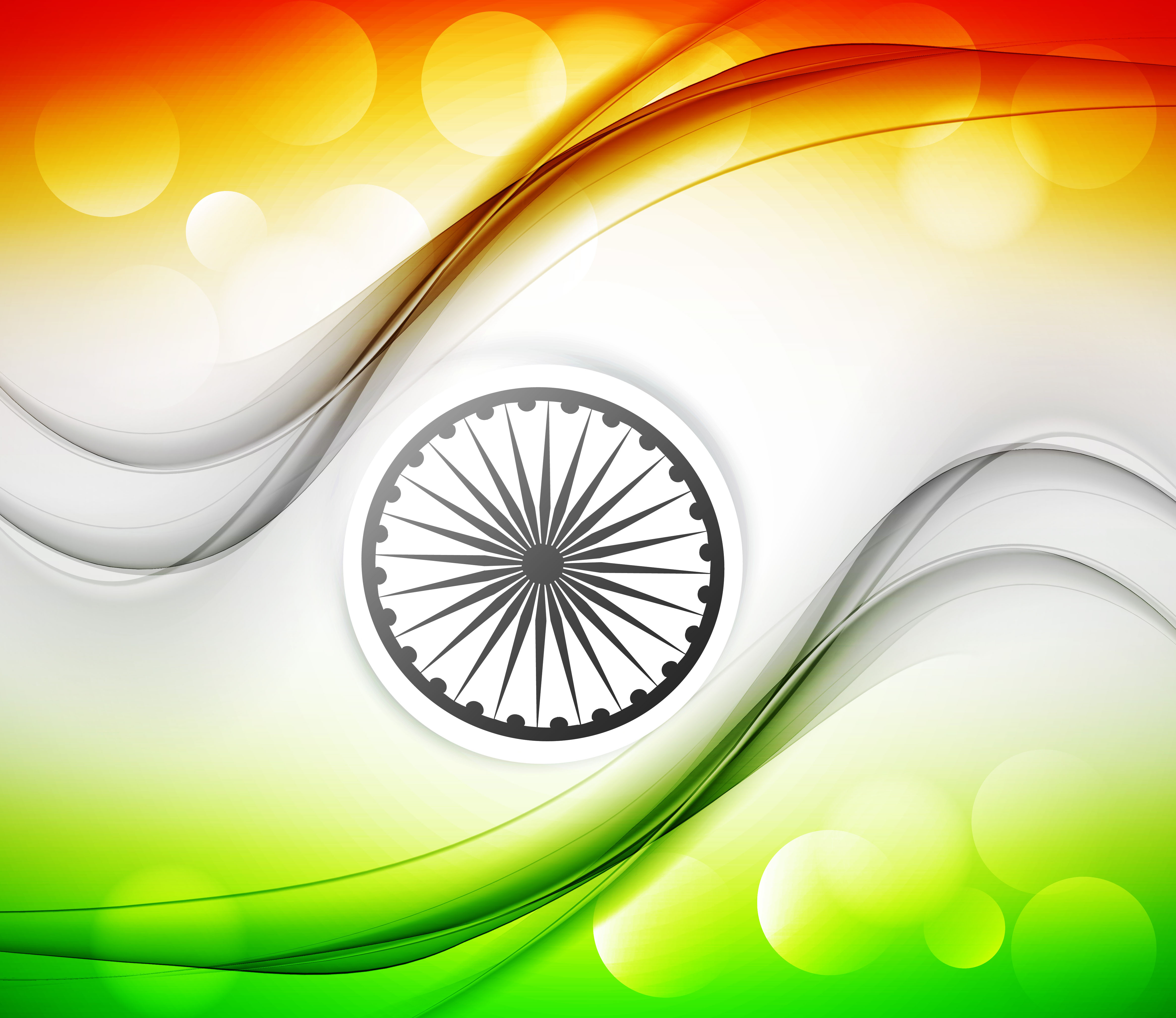 indian flag fantastic tricolor grunge wave