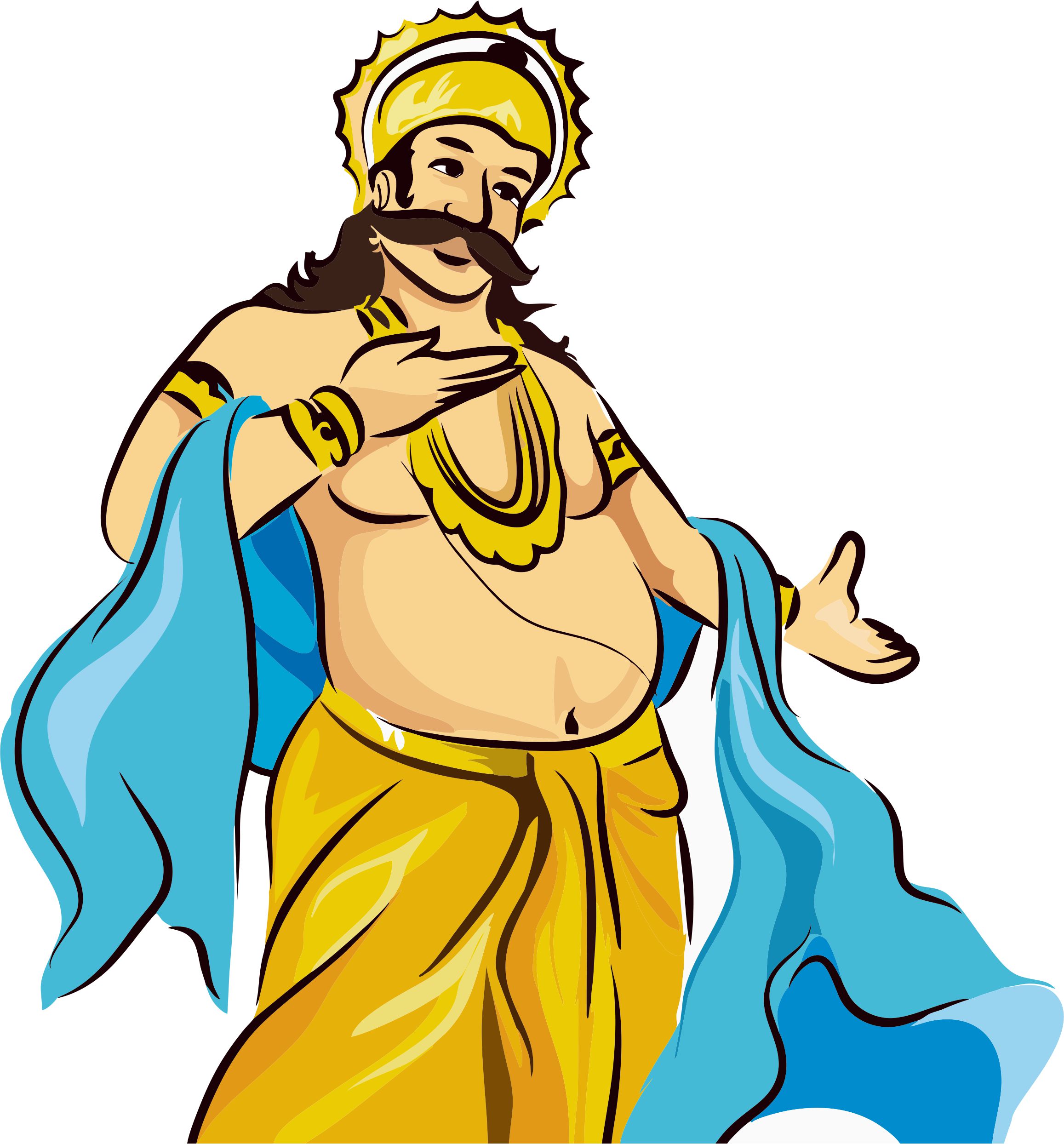 onam mahabali vector