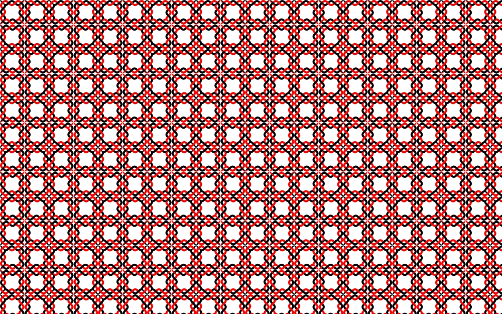 red seamless interlock pattern vector illustration