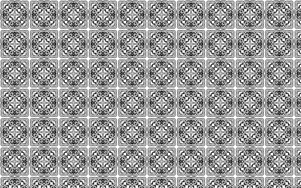 classical pattern design with black white squares decoration