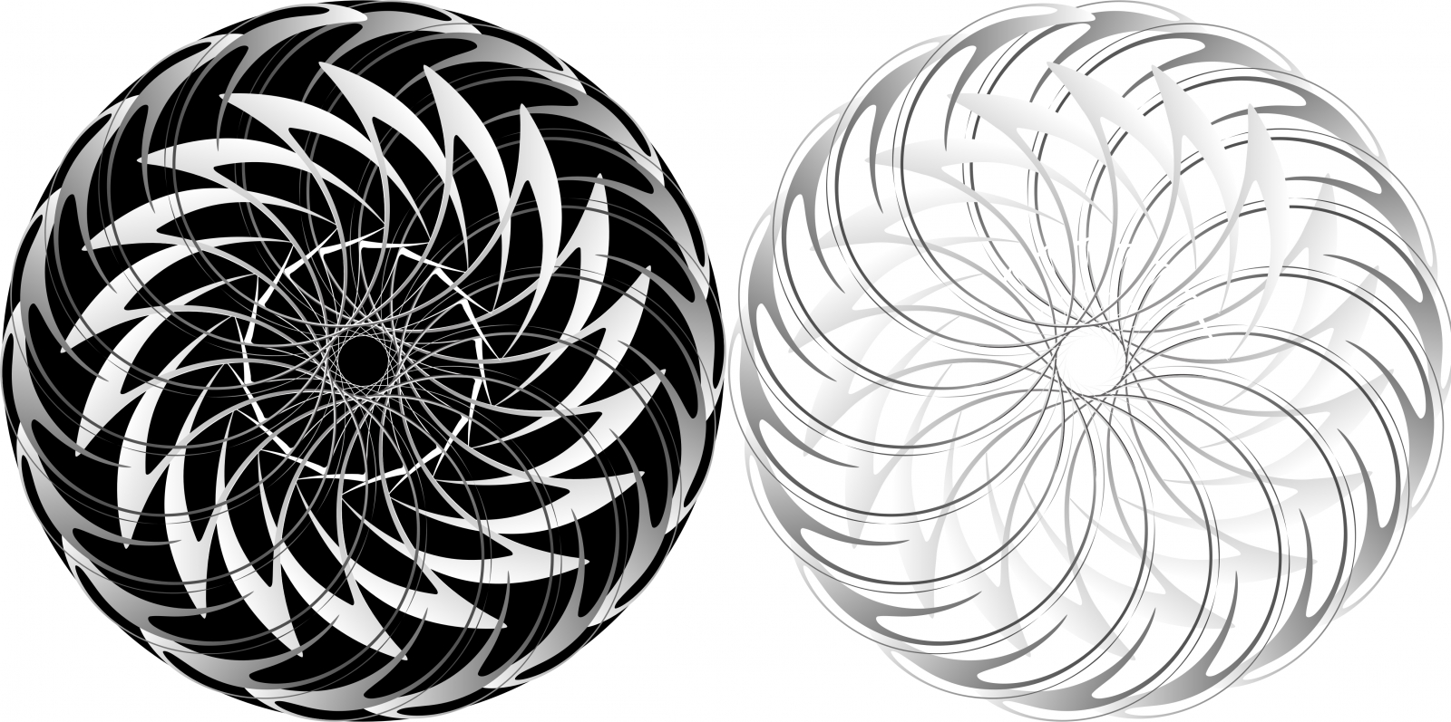 abstract pattern circles design in black and white