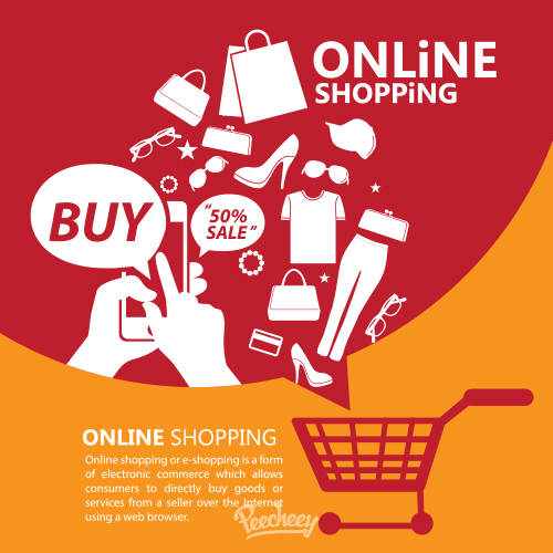 online shopping promotion poster