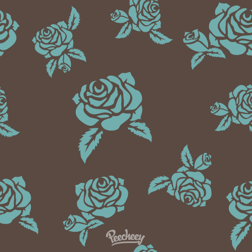 retro seamless floral background