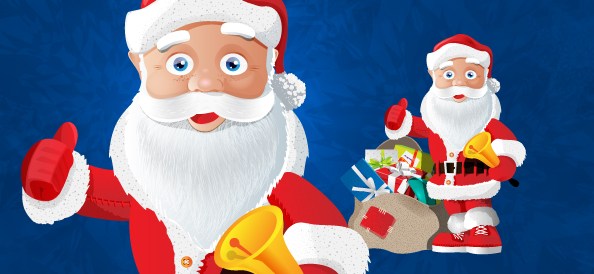 santa claus vector character