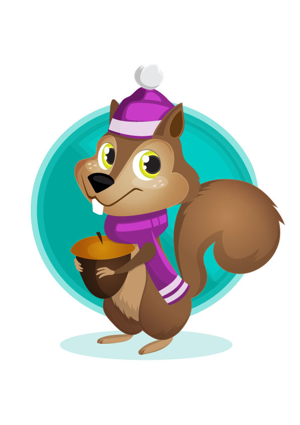 squirrel vector character