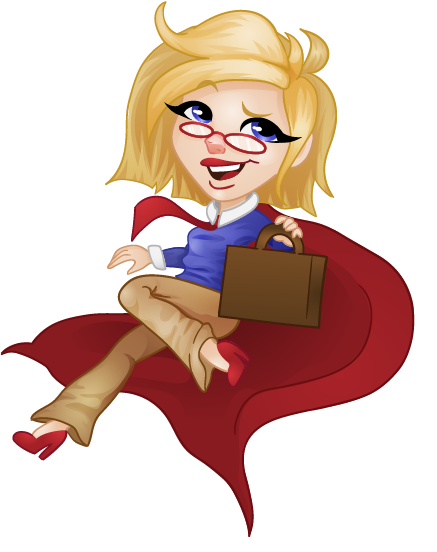 superhero businesswoman