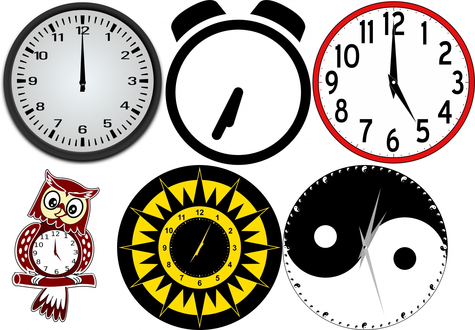 clock design set