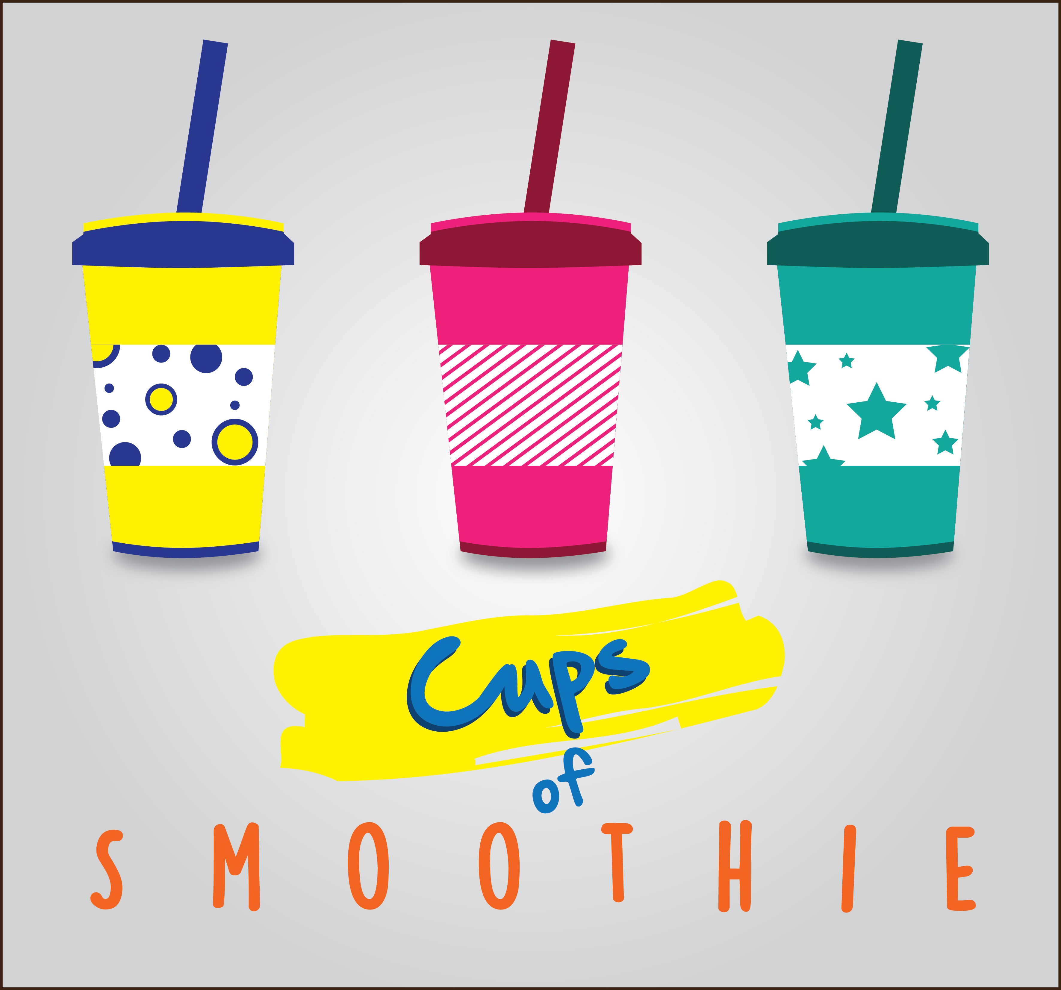 cup of smoothie for icon and logo