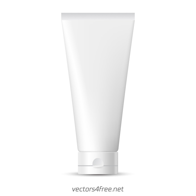 tube of cream mockup vector