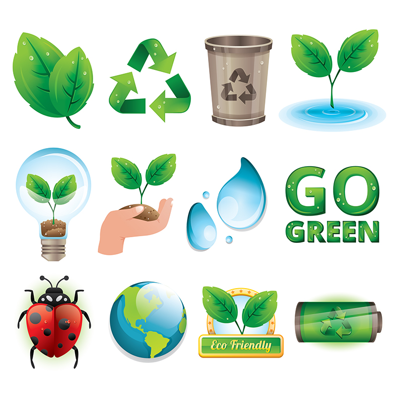 collection of eco icons