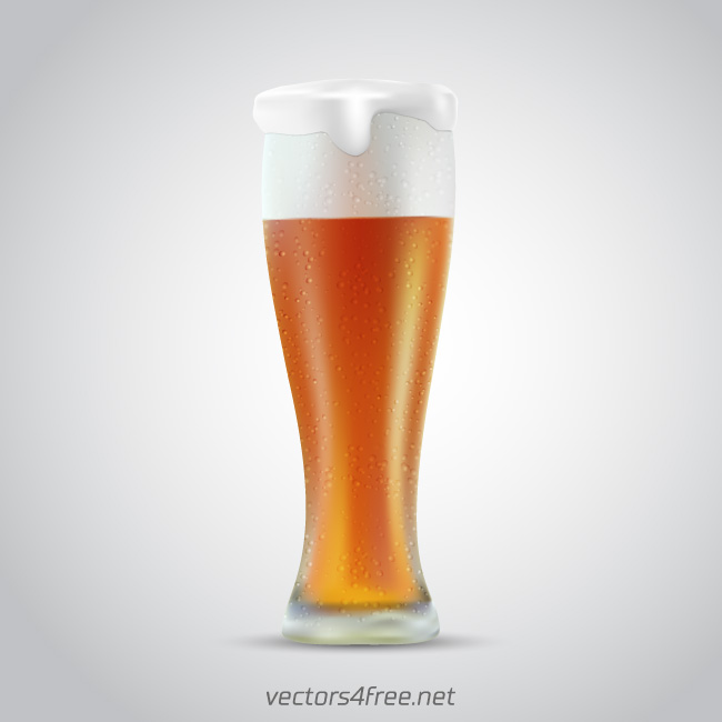 beer glass vector