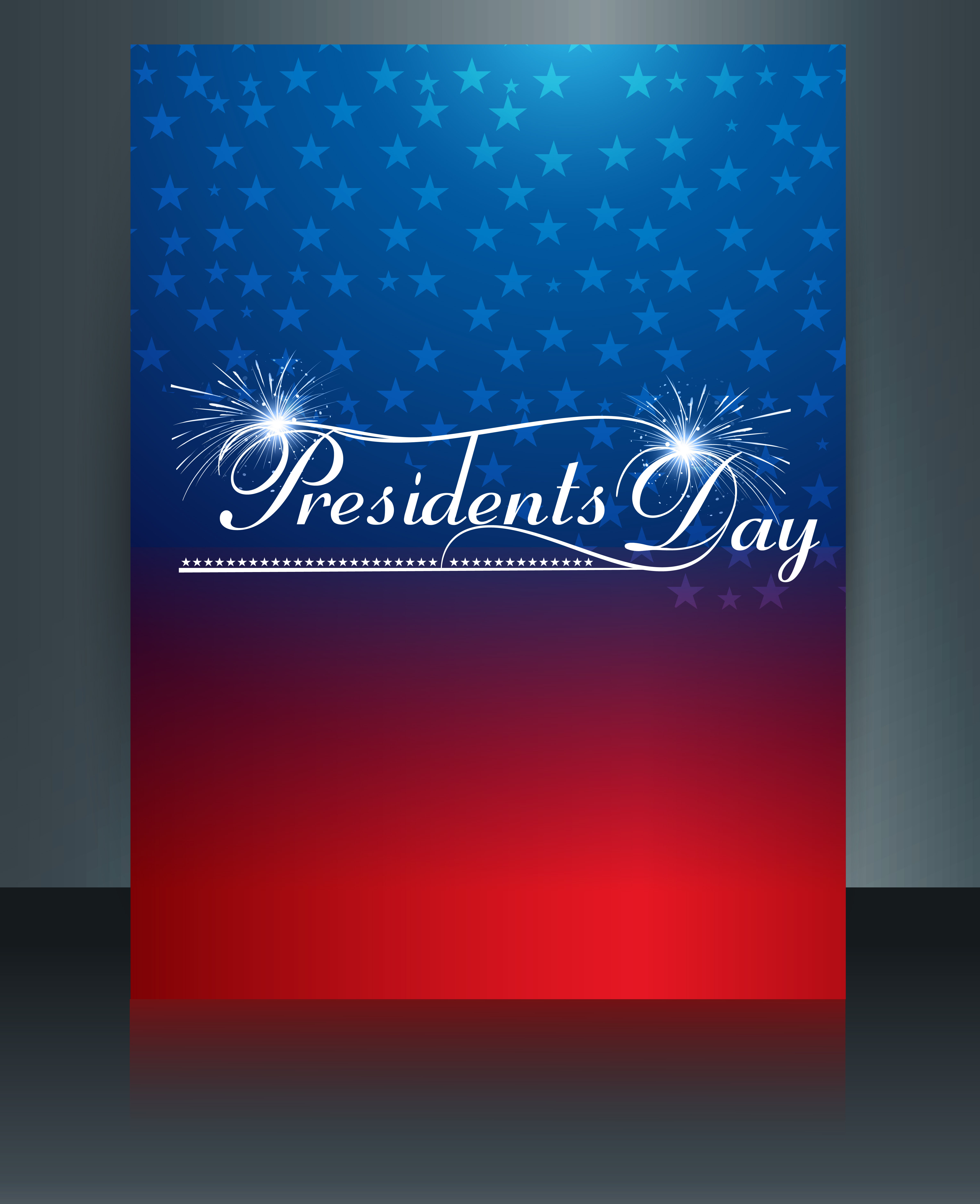 vector president day in united states of america brochure template design