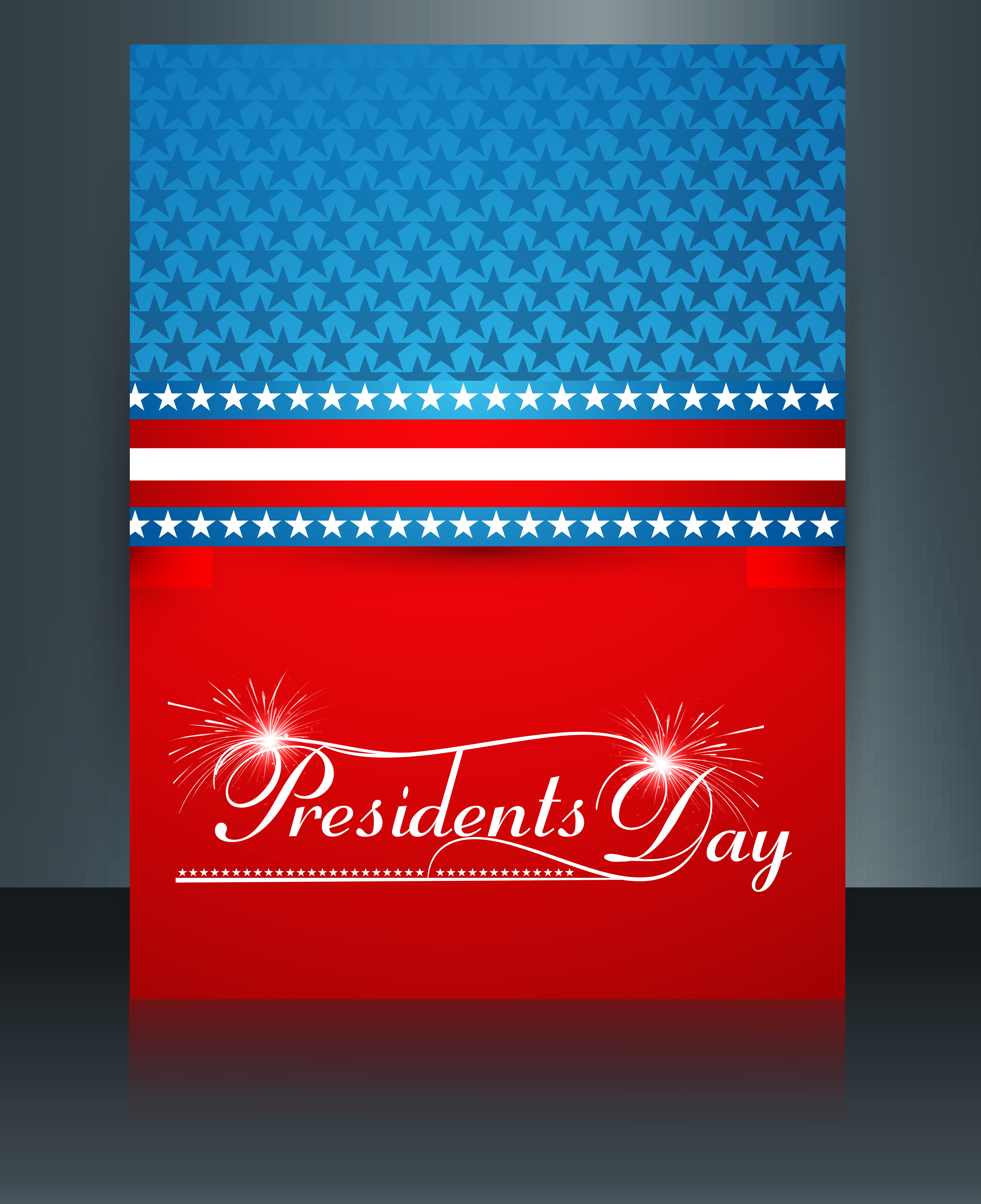 vector president day in united states of america brochure template design