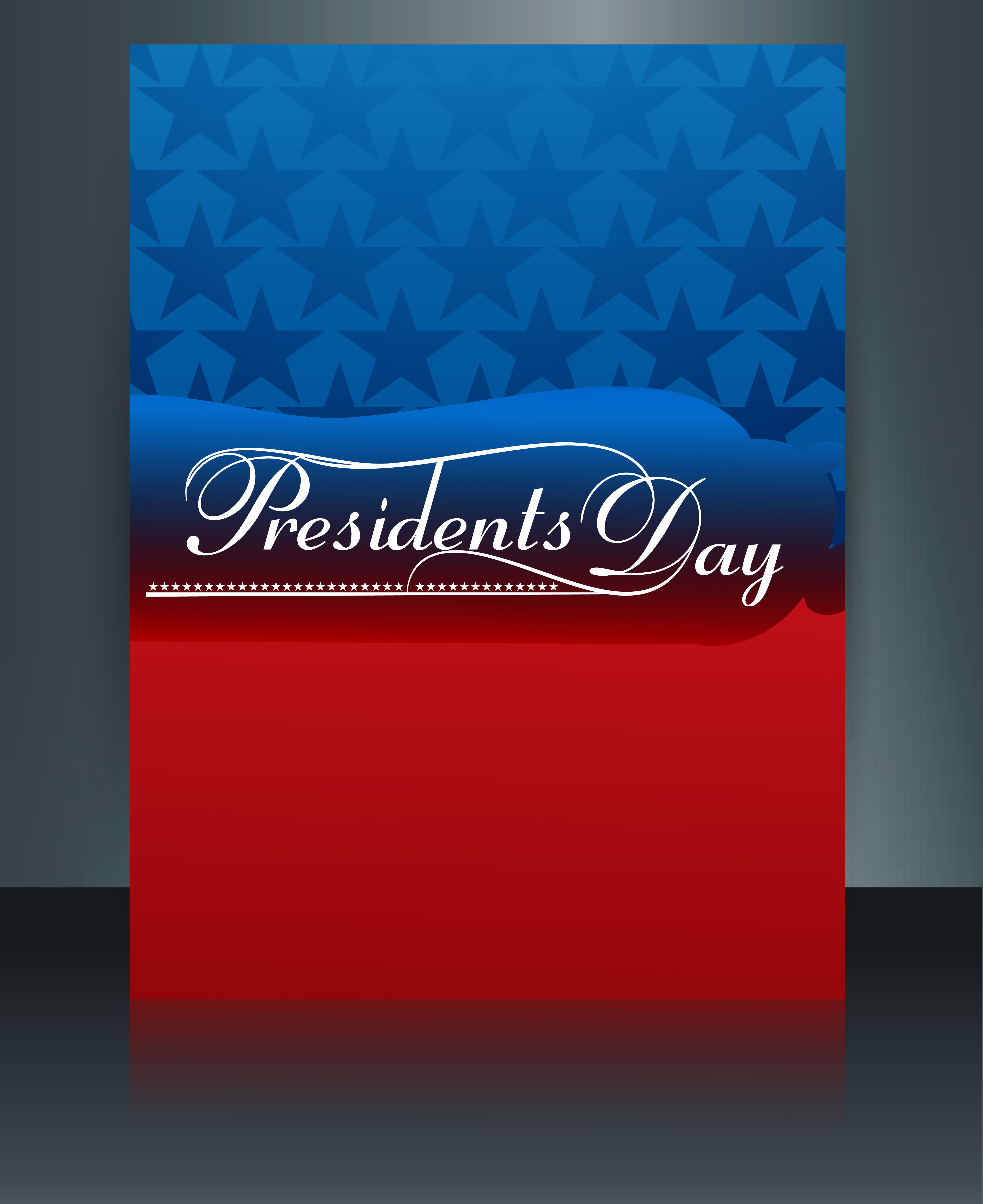 vector president day in united states of america brochure template design