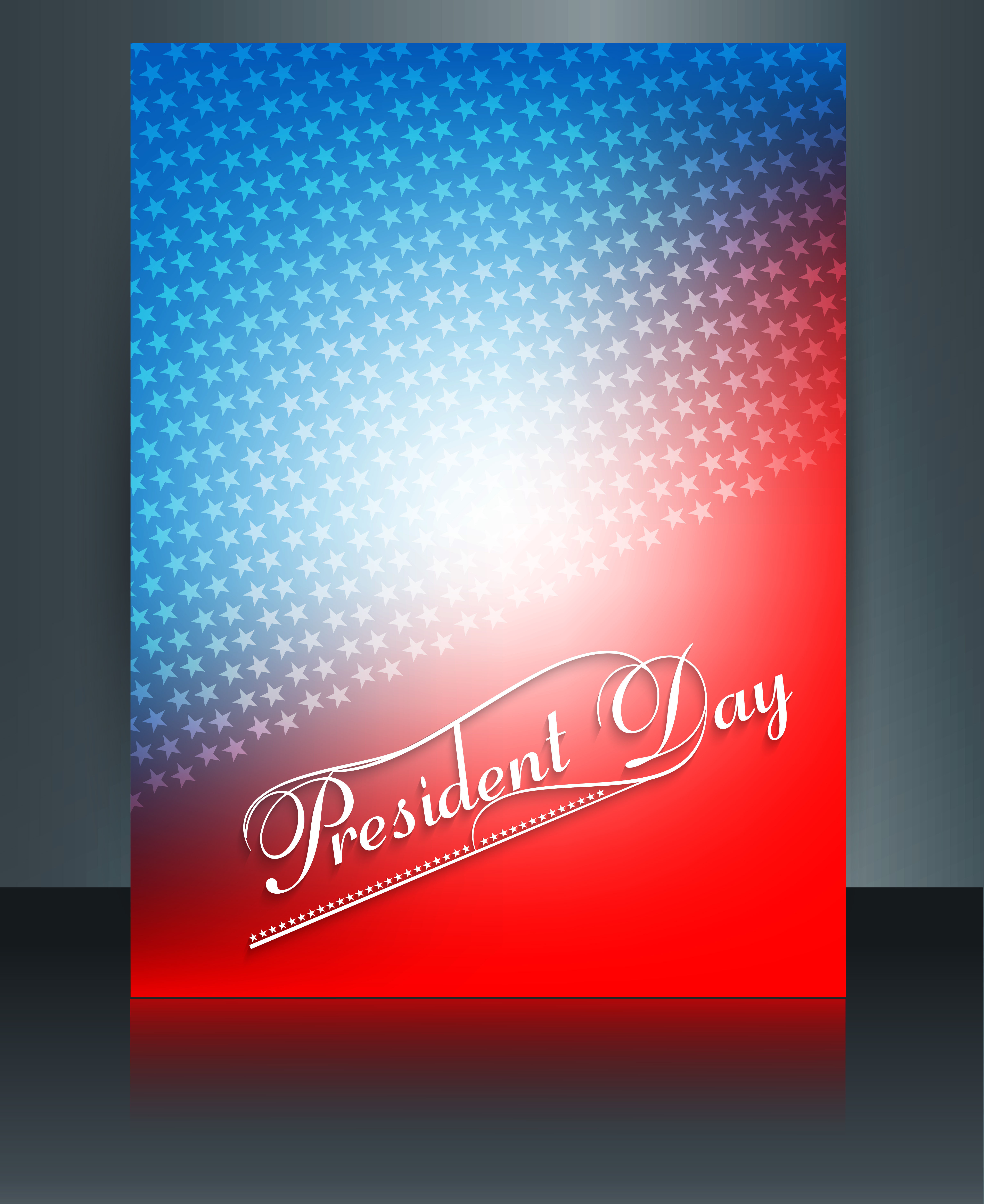 vector president day in united states of america brochure template design