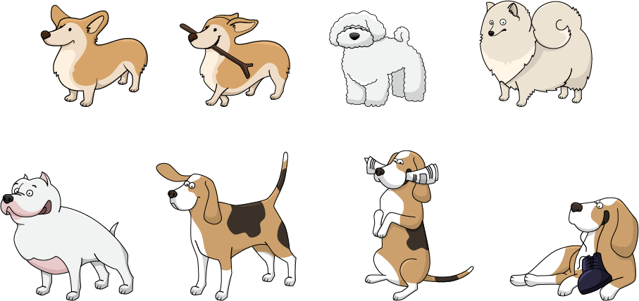 vector dogs vol2