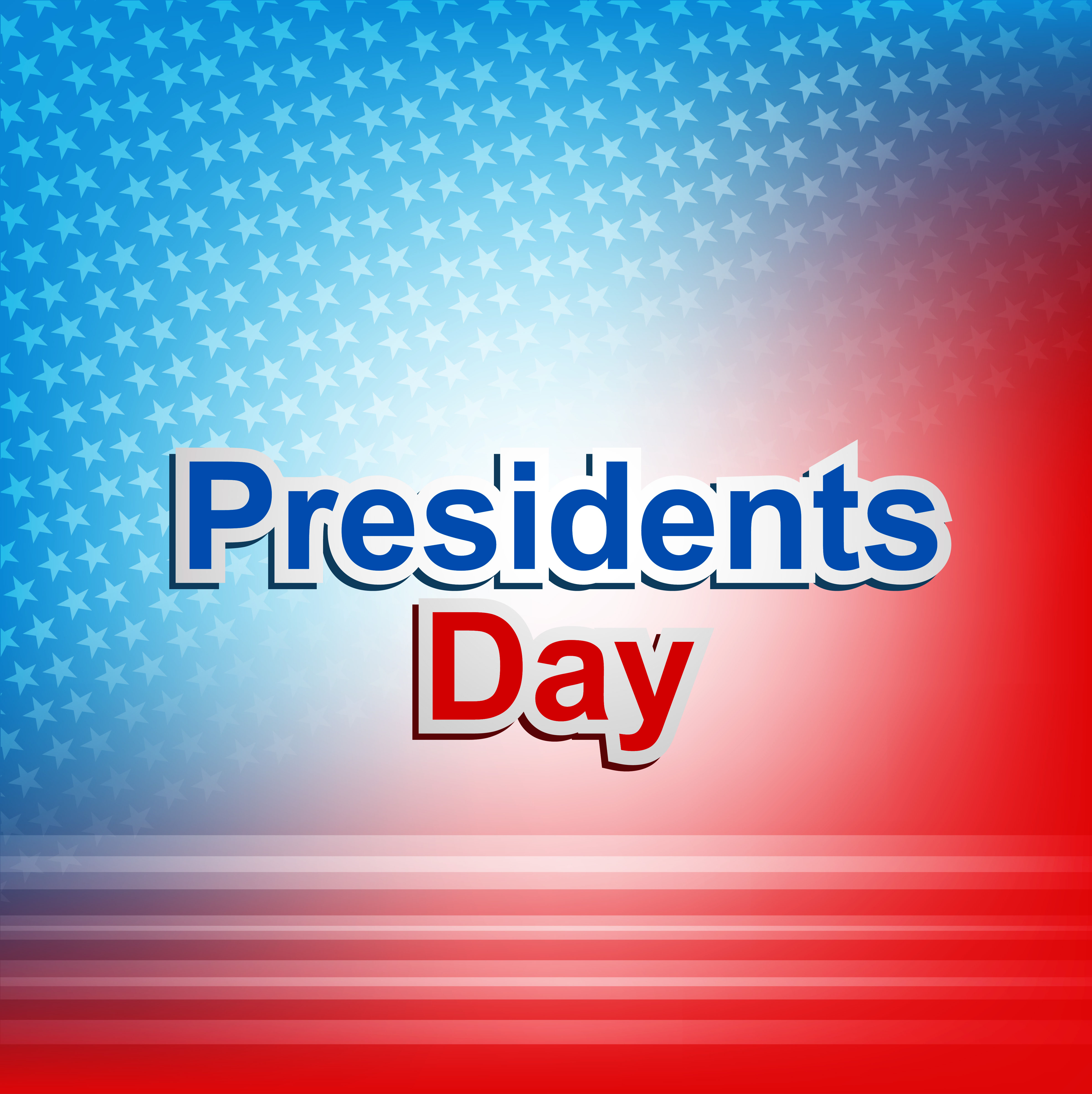 presidents day background united states stars illustration vector