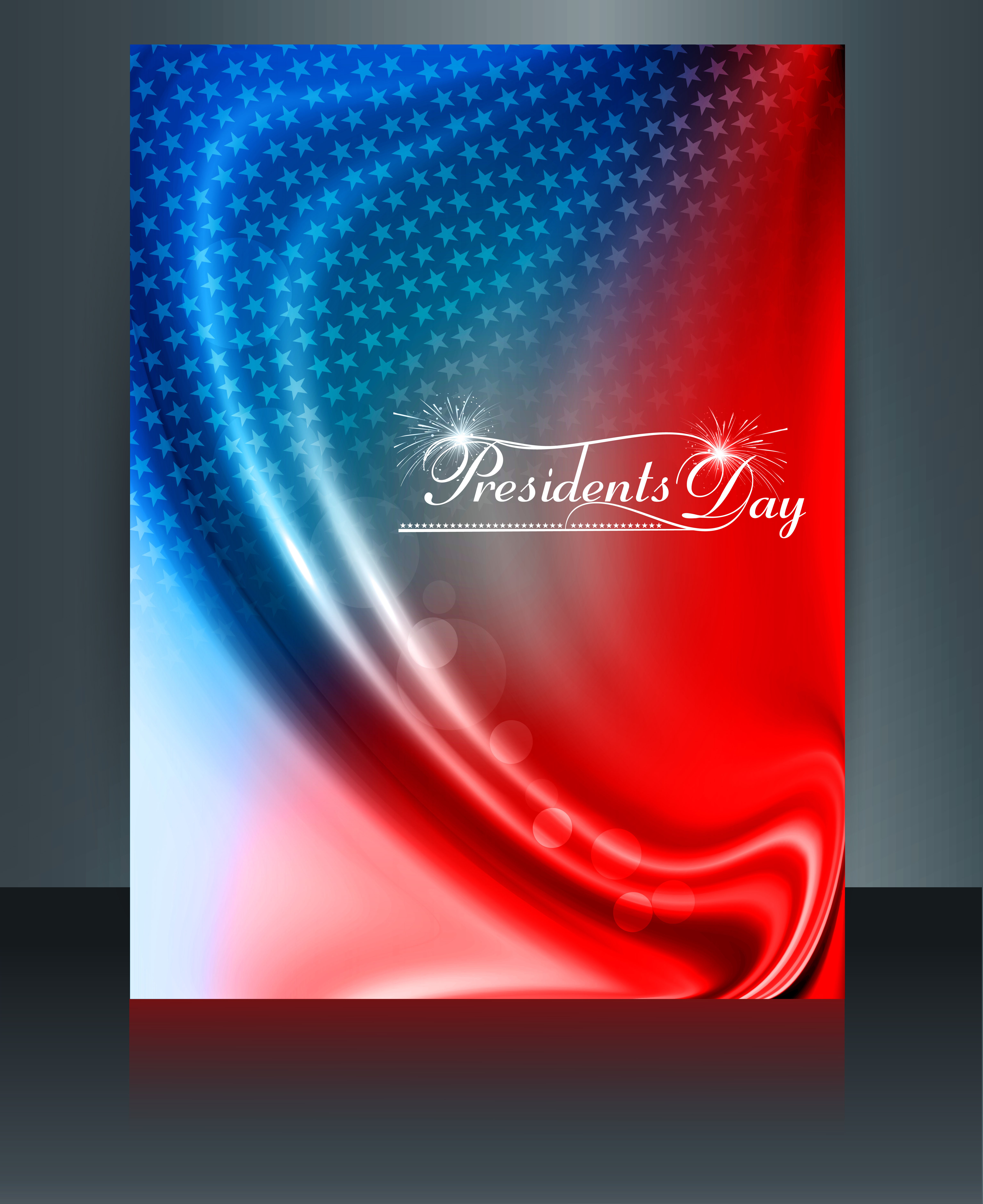 vector president day in united states of america brochure template design