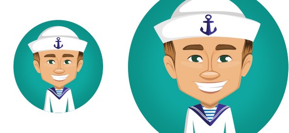 vector sailor character