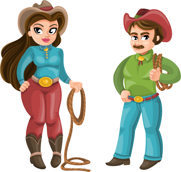 western vector characters