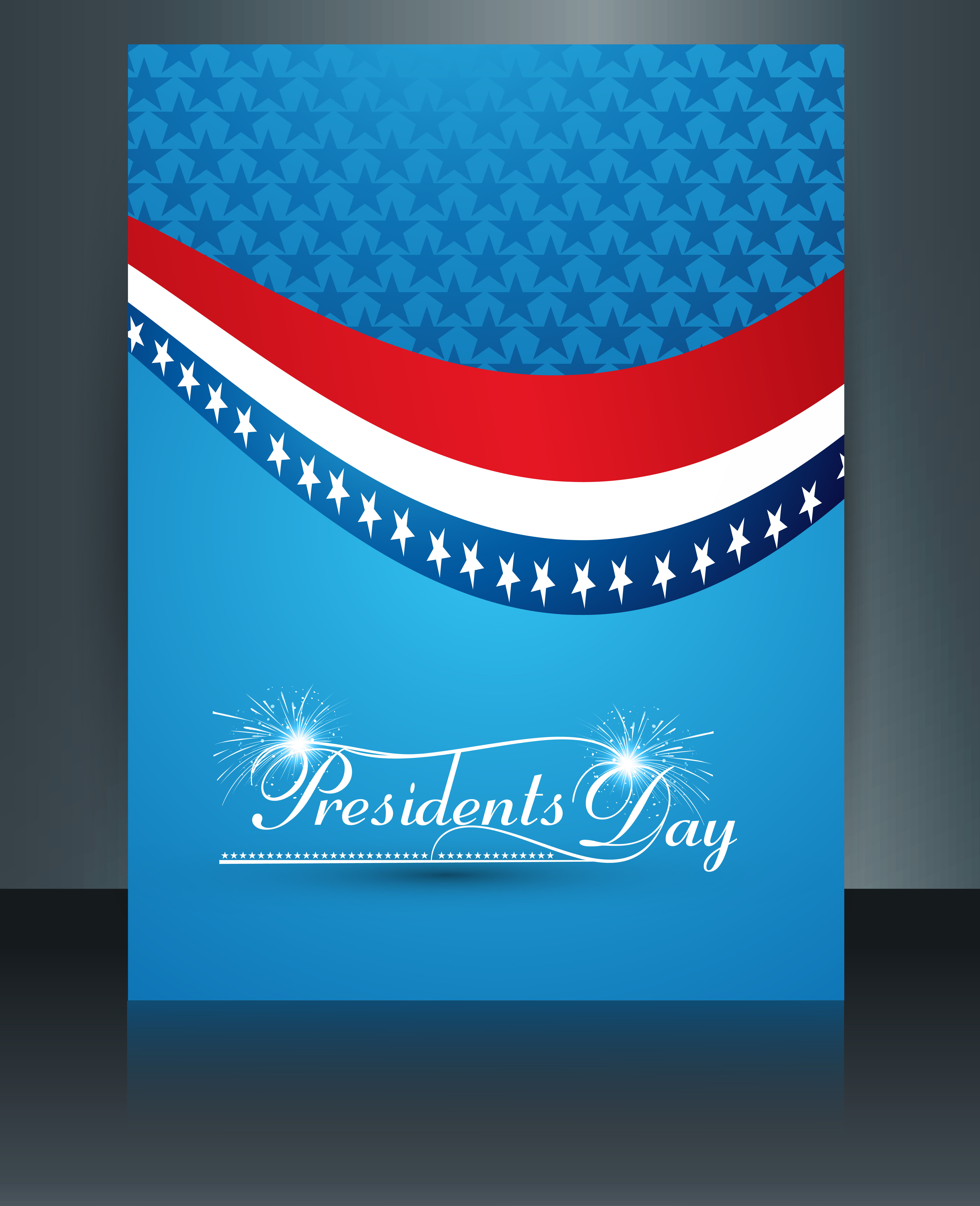 vector president day in united states of america brochure template design