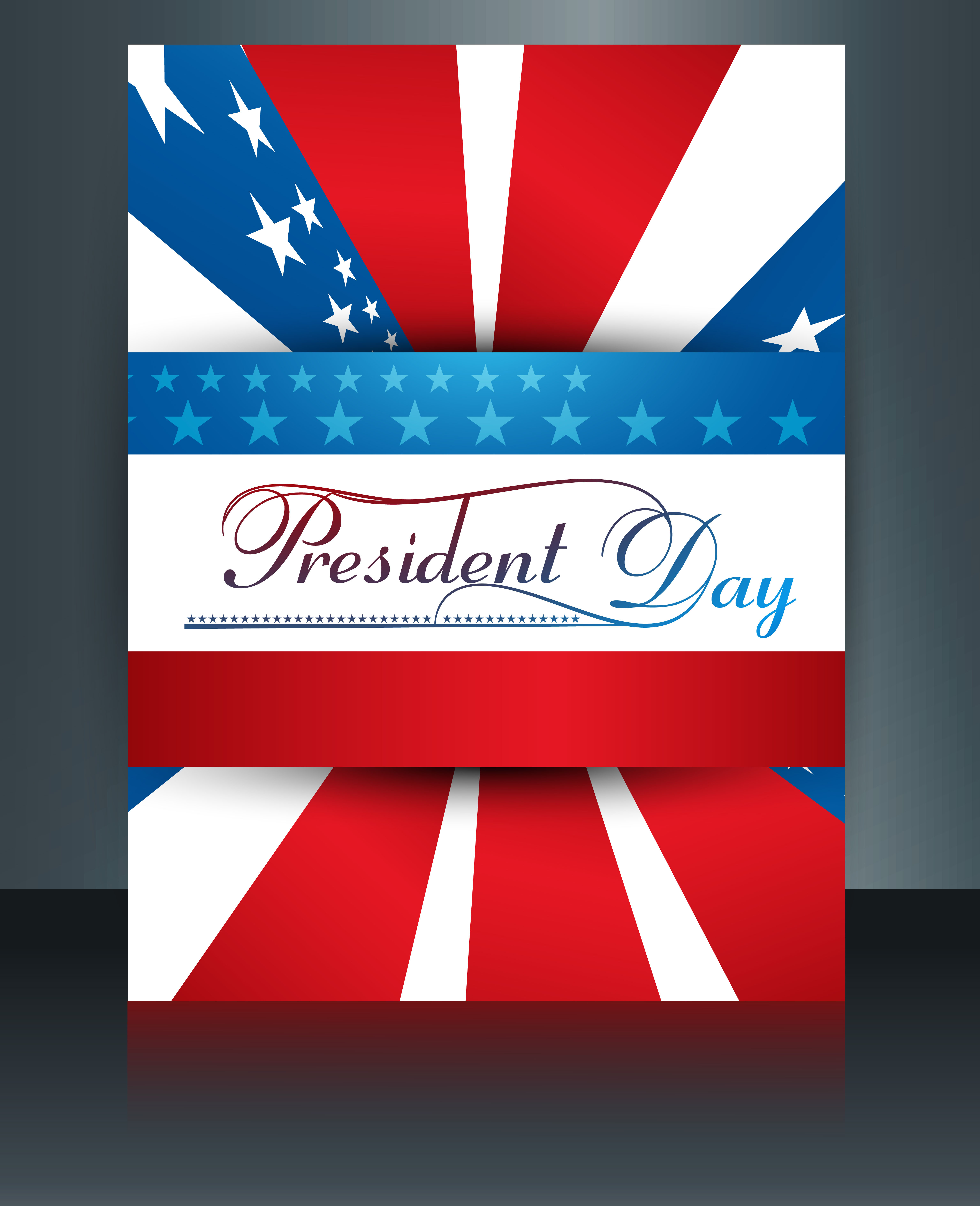 vector president day in united states of america brochure template design