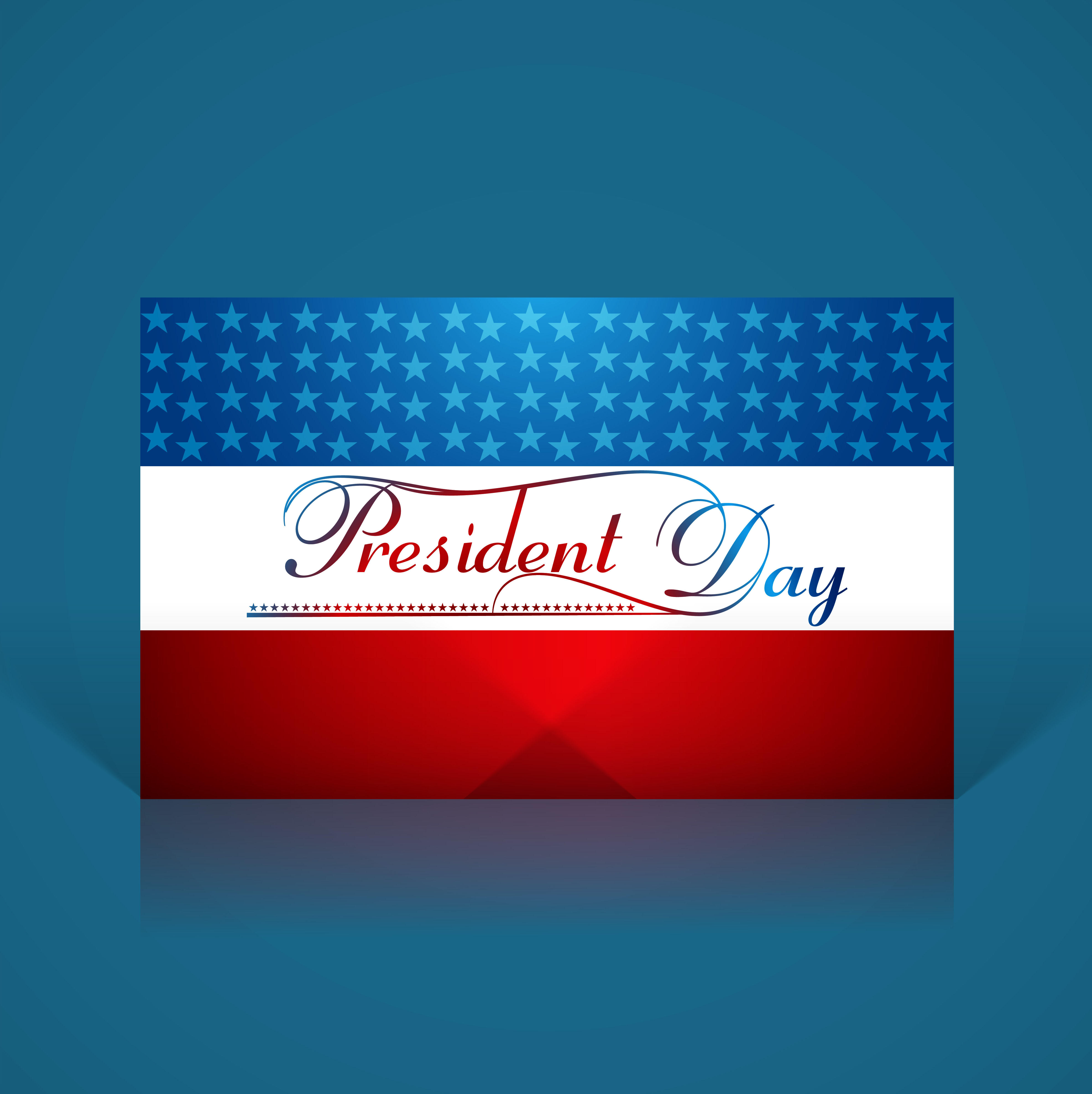 presidents day background united states stars illustration vector