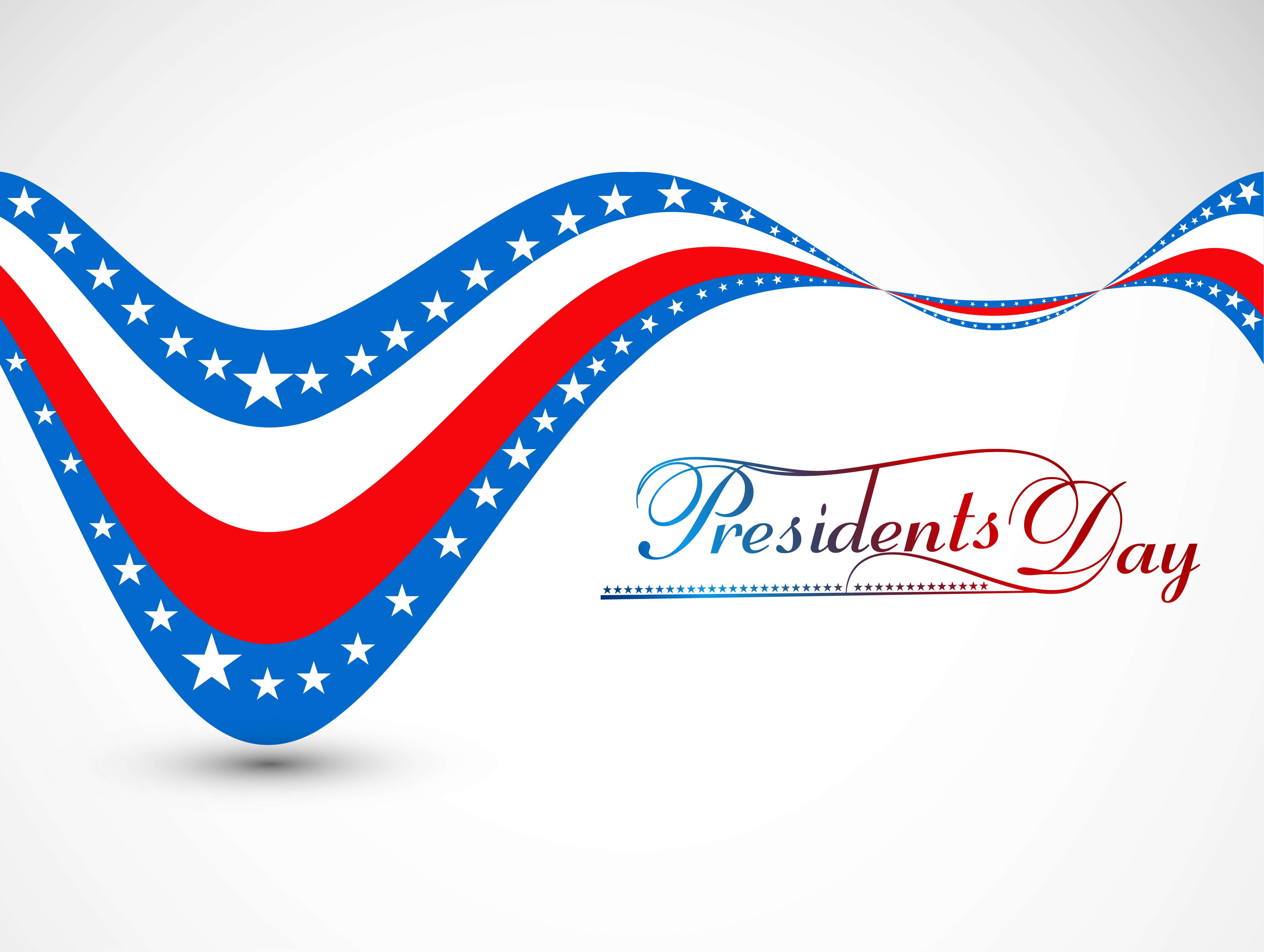 presidents day background united states stars illustration vector