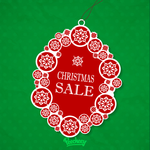 christmas sale tag