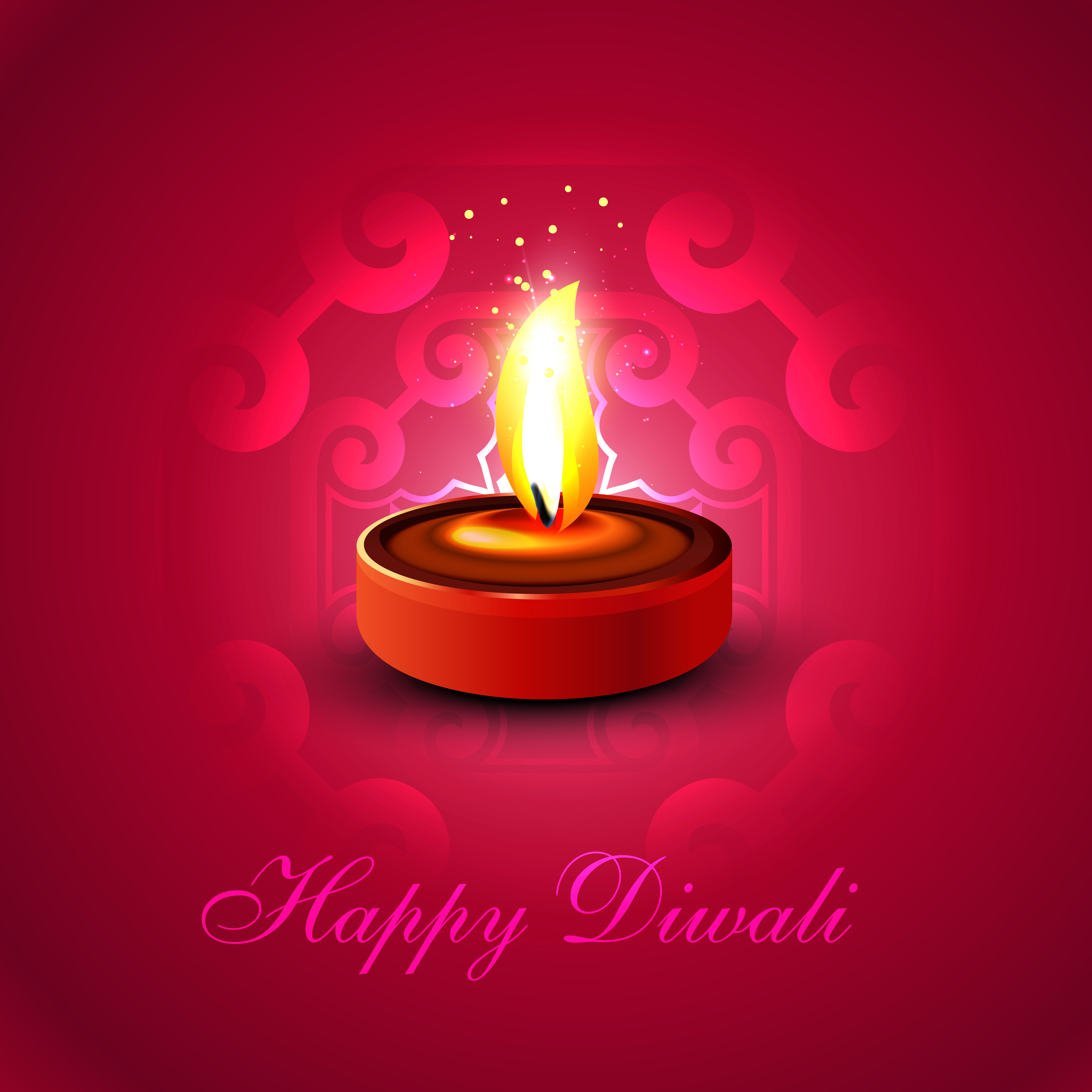 beautiful happy diwali diya colorful hindu festival background