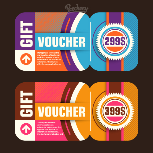 retro voucher template