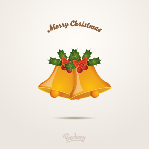 christmas bells greeting card