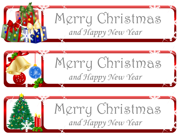 christmas greeting banner vector