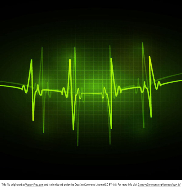 ecg abstract vector background