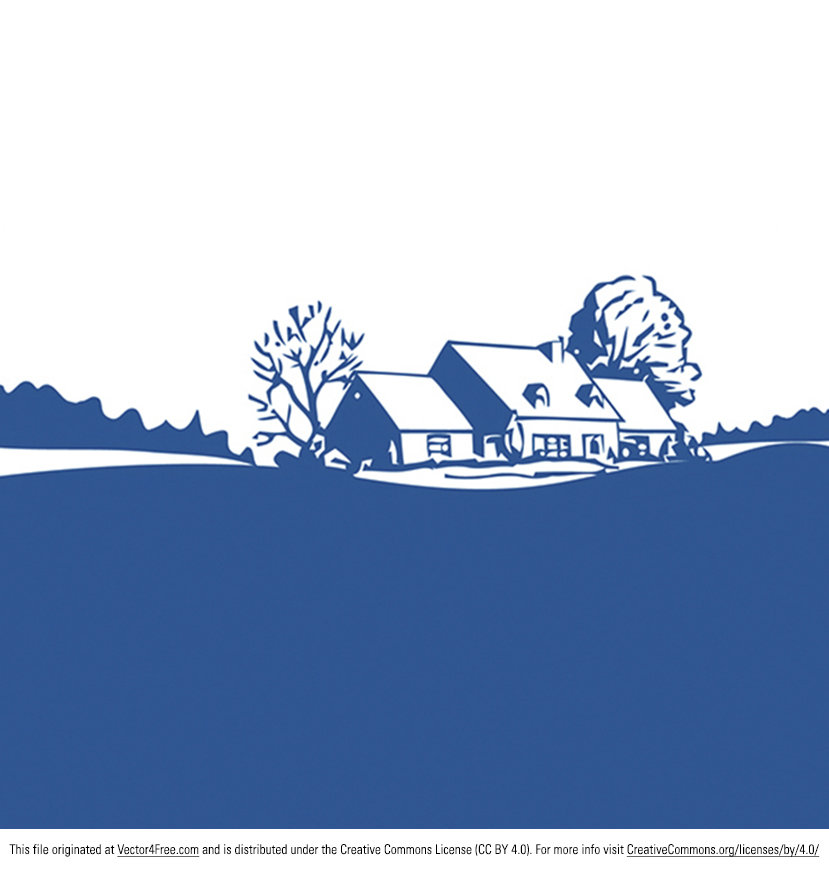 peaceful dream home vector