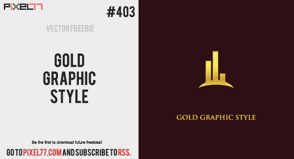 free gold graphic logo vector