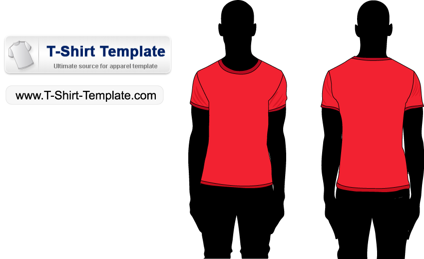 free short sleeve tshirt template