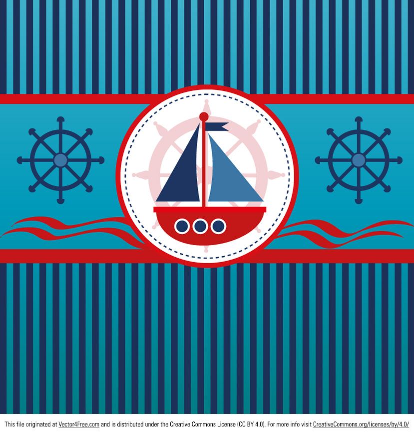 sailboat background vector