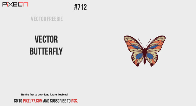 beautiful free vector butterfly