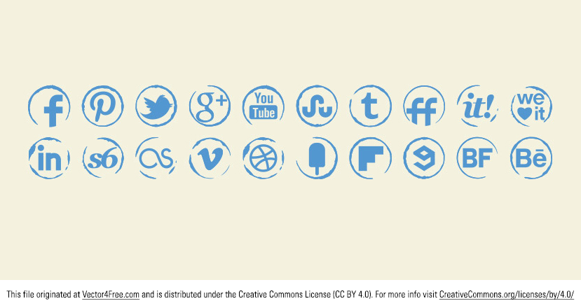 stamp icon vectors set