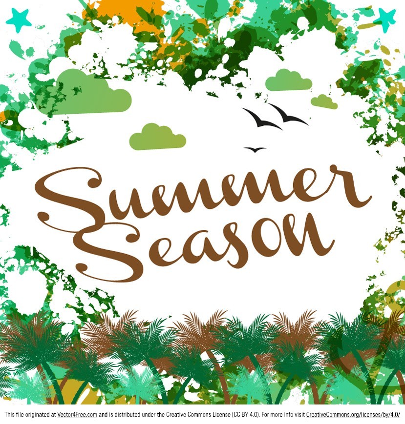 summer season vector