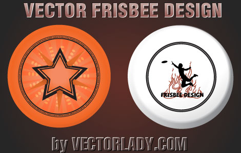 vector frisbee design