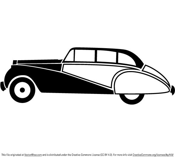 vintage car vector