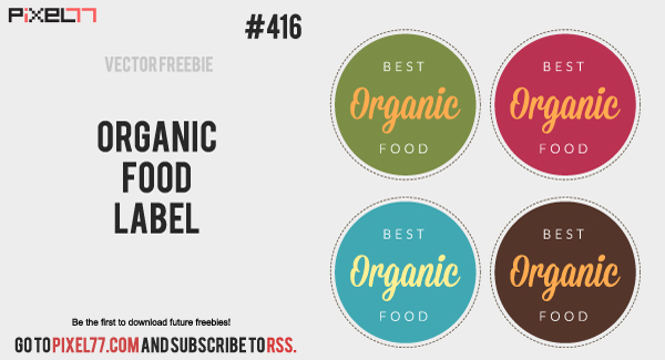 organic food label vectors