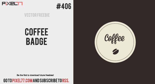 free coffee vector badge