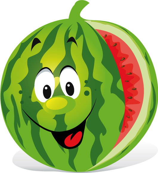 cartoon watermelon