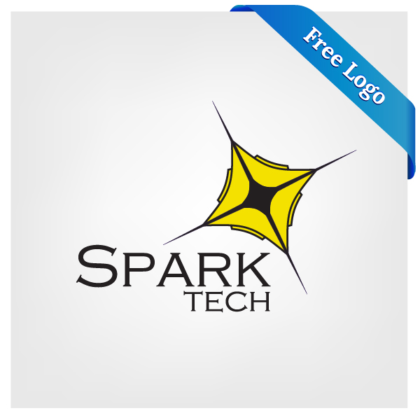 free vector spark technology logo