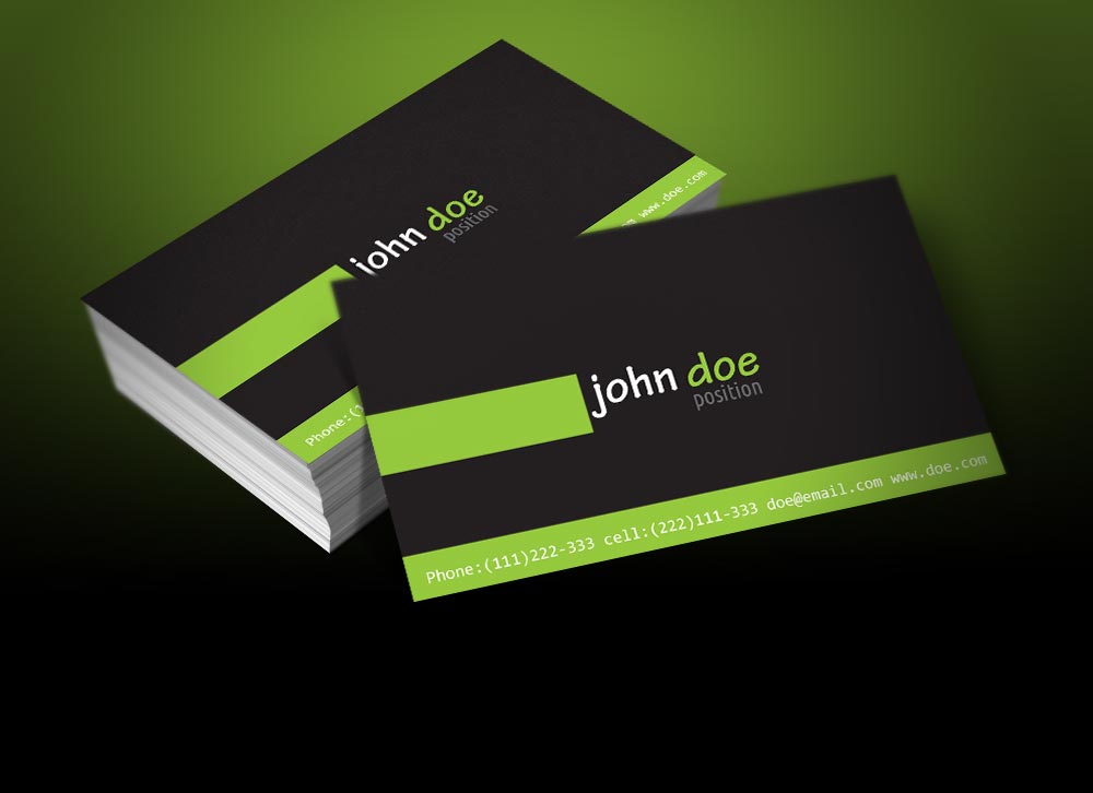 free personal business card template